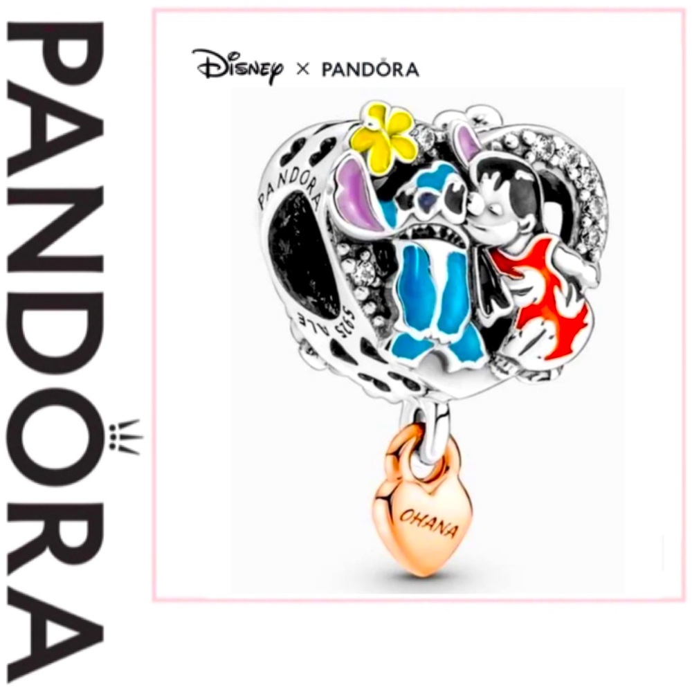 Pandora x Disney Stitch Silver Charm 781682C01